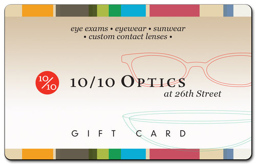 NYC 10/10 Optics gift card