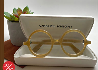 tan round wesley knight frames