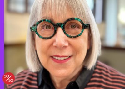 Round eyeglass for women by Jean Philippe Joly