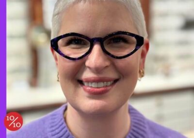 woman wearing a LA Eyeworks Eyeglasses at 1010 optics NY