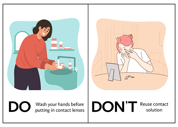 Do’s and Don’ts Wear Contacts