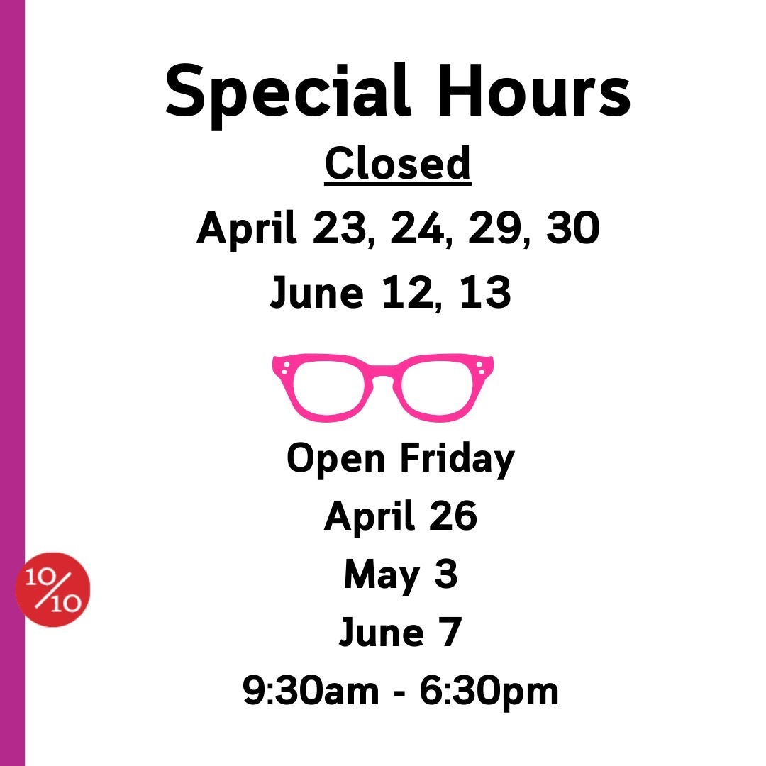 Special Hours pop-up